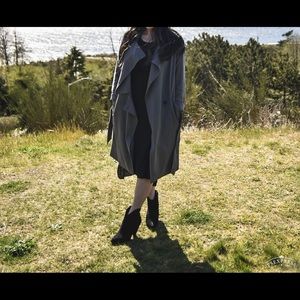 All Saints Grey Trench - sz S